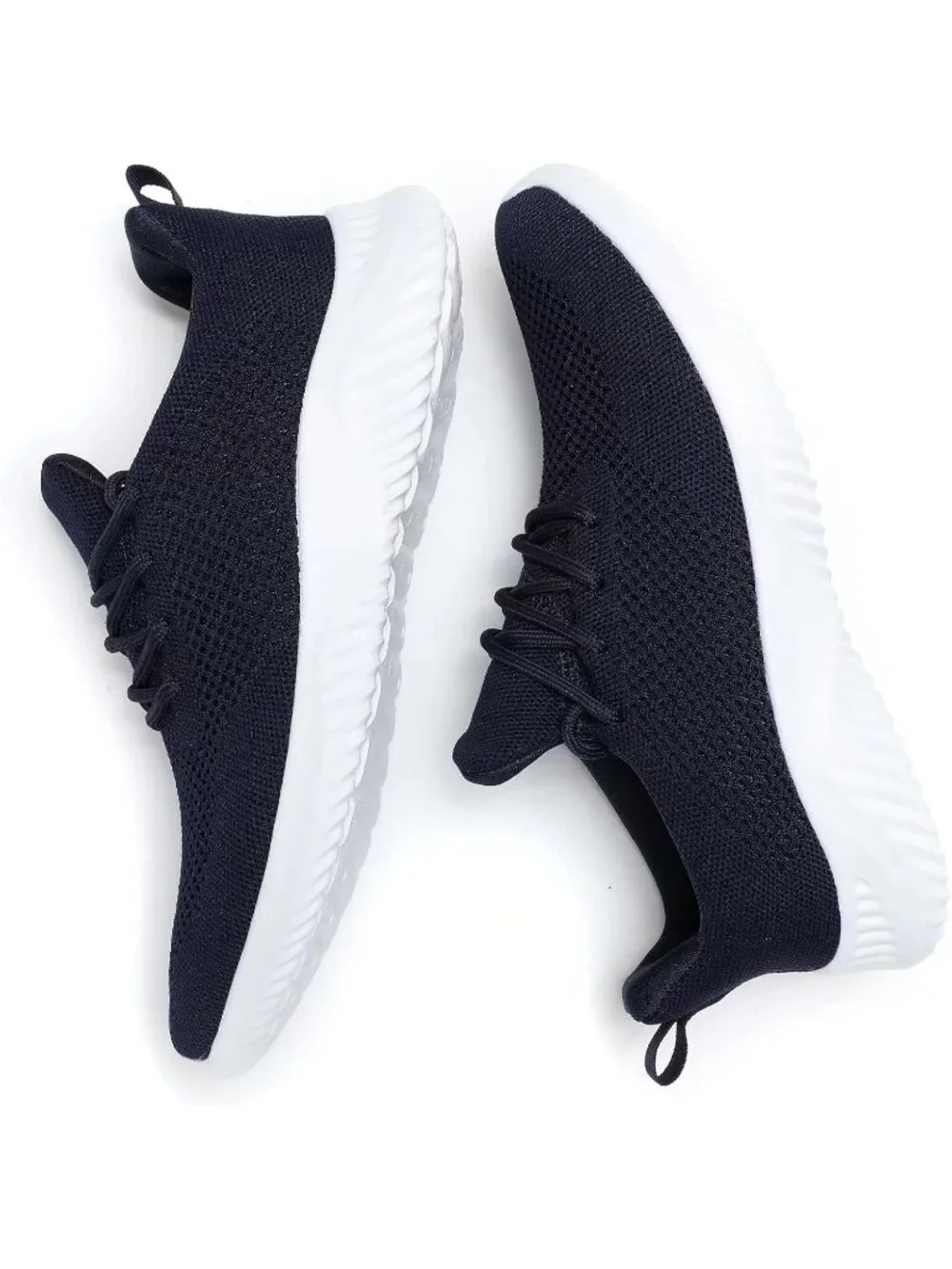 🆕Men's Dark Blue Slip on Walking Shoes Ultra Light Breathable Running Shoes
